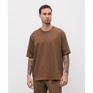 Ami Alexandre Mattiussi Brown Oversized Logo T-Shirt XXL